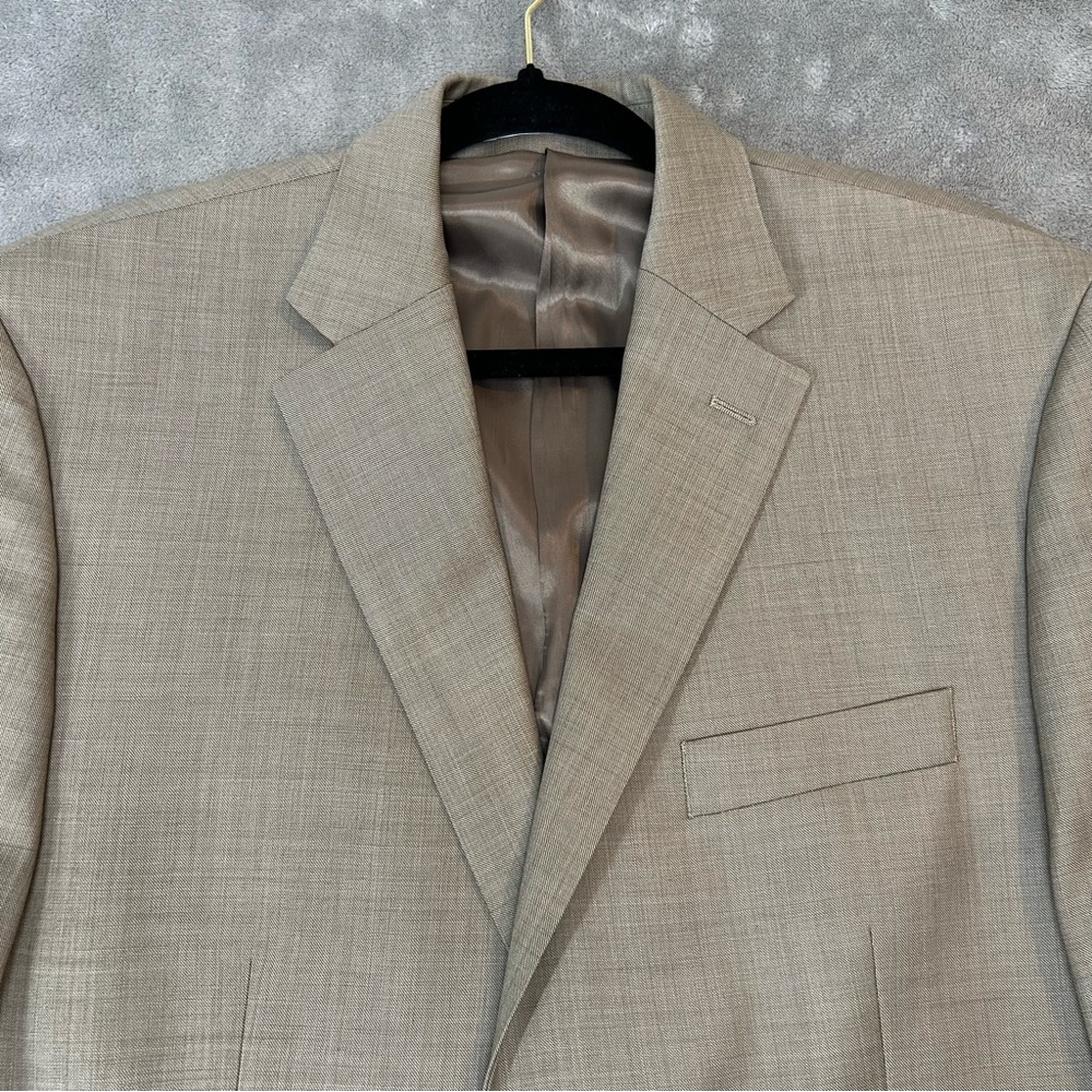Lauren Ralph Lauren Men's Size 42R Tan Blazer Sports Coat Jacket Silk & Wool - Picture 16 of 16